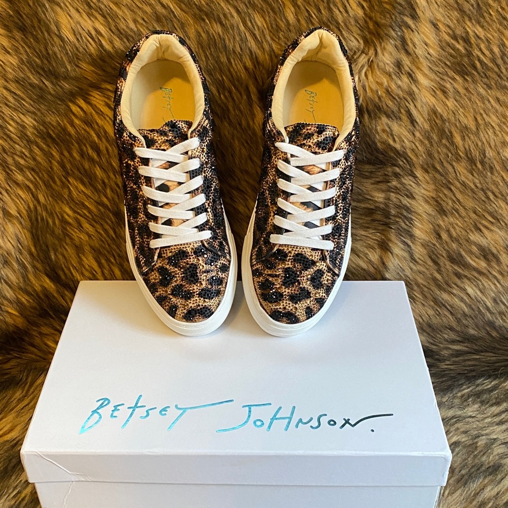 Betsey Johnson Women’s Sidny Platform Sneakers - Animal Print